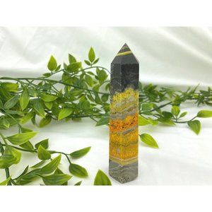 Bumblebee Jasper Tower - 5" Natural Bumblebee Jasper - Bumble Bee Jasper Point